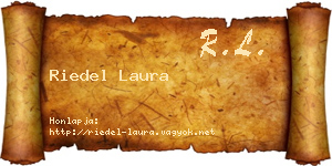 Riedel Laura névjegykártya