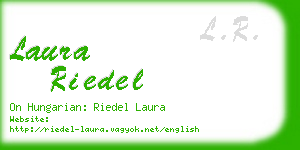 laura riedel business card